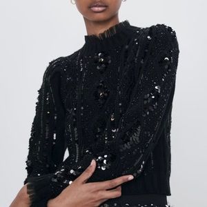Zara limited edition sequin sweater